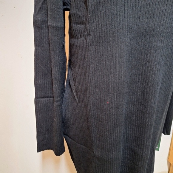 NWT! Women's Long Sleeve Bodycon Sweater Turtleneck Dress, Black - Picture 5 of 8
